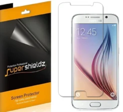 [6-Pack] Supershieldz For Samsung Galaxy S6 High Definition (HD) Clear Screen Protector