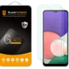 [2-Pack] Supershieldz For Samsung Galaxy A22 5G (6.6 Inch) (5G Version Only) Tempered Glass Screen Protector, Anti-Scratch, Anti-Fingerprint, Bubble Free