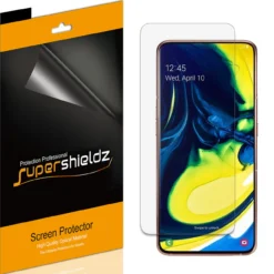 [6-Pack] Supershieldz For Samsung Galaxy A90 Screen Protector, Anti-Bubble High Definition (HD) Clear Shield