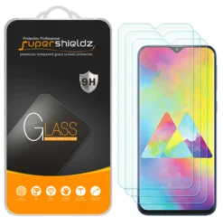 [3-Pack] Supershieldz For Samsung Galaxy M20 Tempered Glass Screen Protector, Anti-Scratch, Anti-Fingerprint, Bubble Free