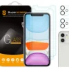 [2-Pack] Supershieldz For Apple IPhone 11 (6.1 Inch) + Camera Lens Tempered Glass Screen Protector, Anti-Scratch, Anti-Fingerprint, Bubble Free