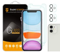 [2-Pack] Supershieldz For Apple IPhone 11 (6.1 Inch) + Camera Lens Tempered Glass Screen Protector, Anti-Scratch, Anti-Fingerprint, Bubble Free