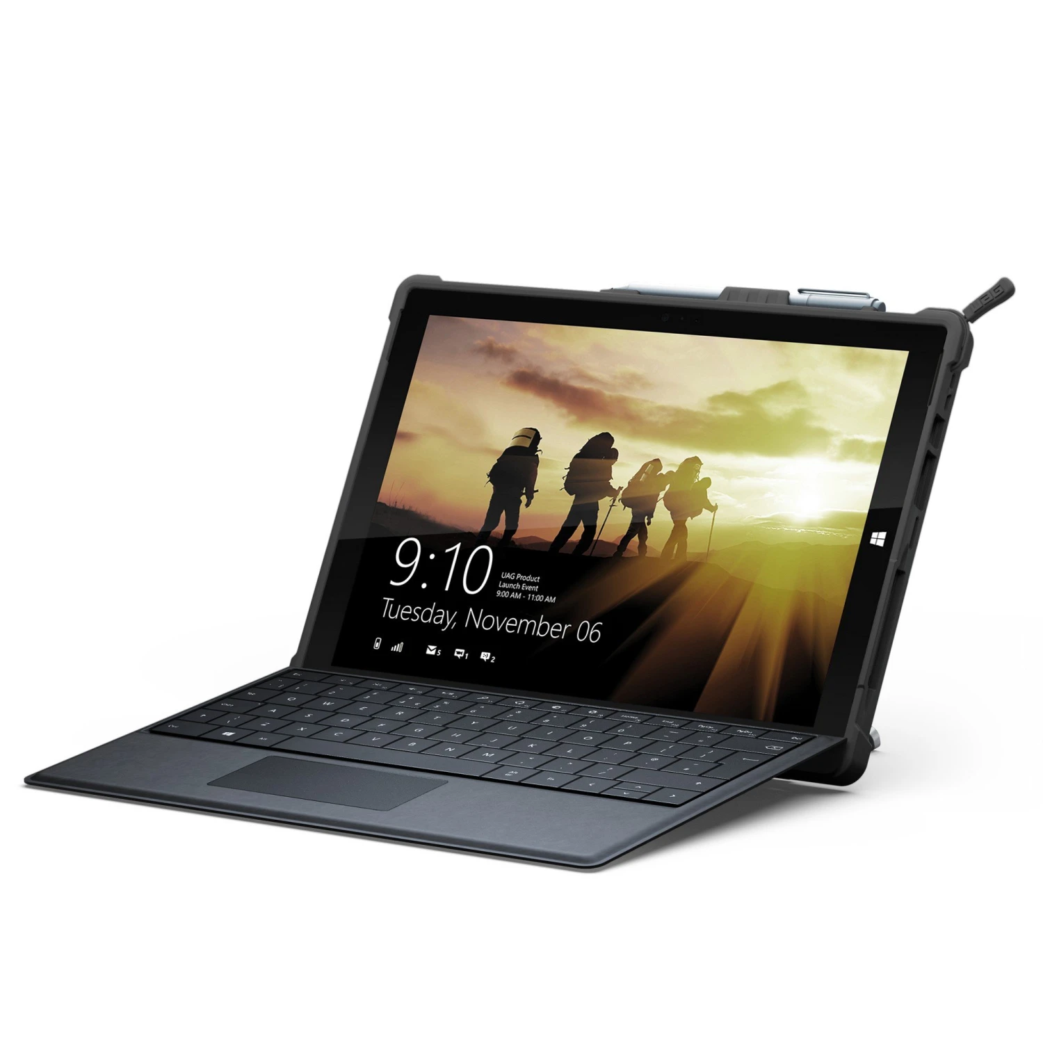 Microsoft Surface Pro 7/Pro 6/Pro 5/Pro 4 UAG Black/Black Metropolis Series Case 2 Microsoft Surface Pro 7/Pro 6/Pro 5/Pro 4 UAG Black/Black Metropolis Series Case - Image 2