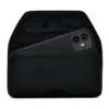 IPhone 13 Mini/ 12 Mini Turtleback Black Nylon Holster W/Heavy Duty Horizontal Metal Belt Clip