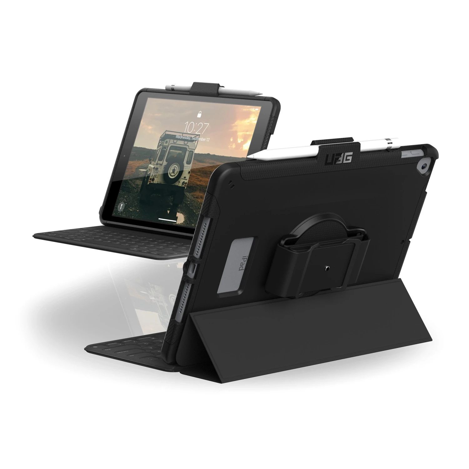 IPad 10.2 (2019-2021) (7th-9th Gen) UAG Black Scout W/Handstrap Case - Black 6 IPad 10.2 (2019-2021) (7th-9th Gen) UAG Black Scout W/Handstrap Case - Black - Image 6