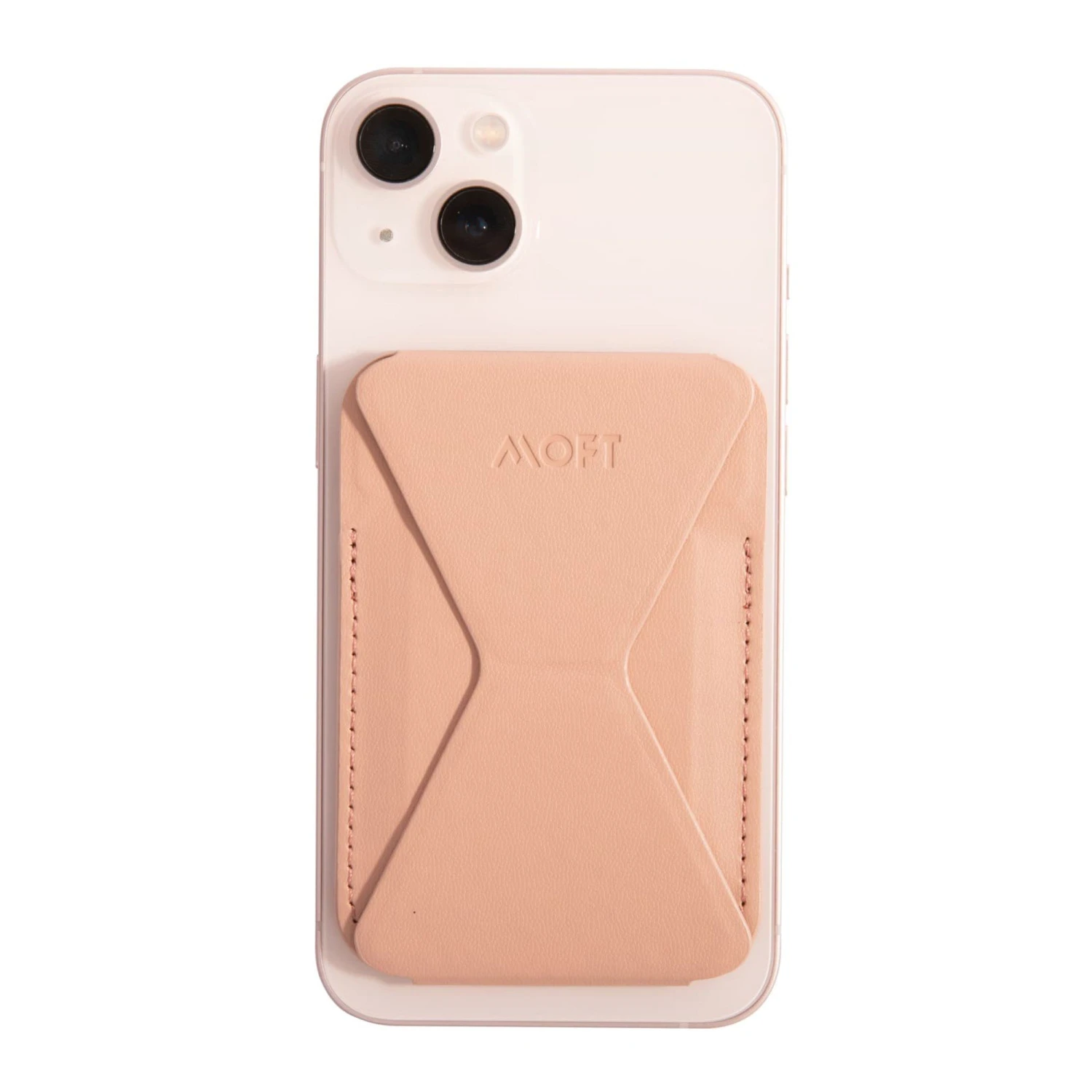 Universal MOFT Snap-On Magnetic MagSafe Wallet Stand - Nude 1 Universal MOFT Snap-On Magnetic MagSafe Wallet Stand - Nude