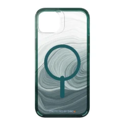 ZAGG IPhone 14 Plus Gear4 D3O Milan Snap Case - Green Swirl