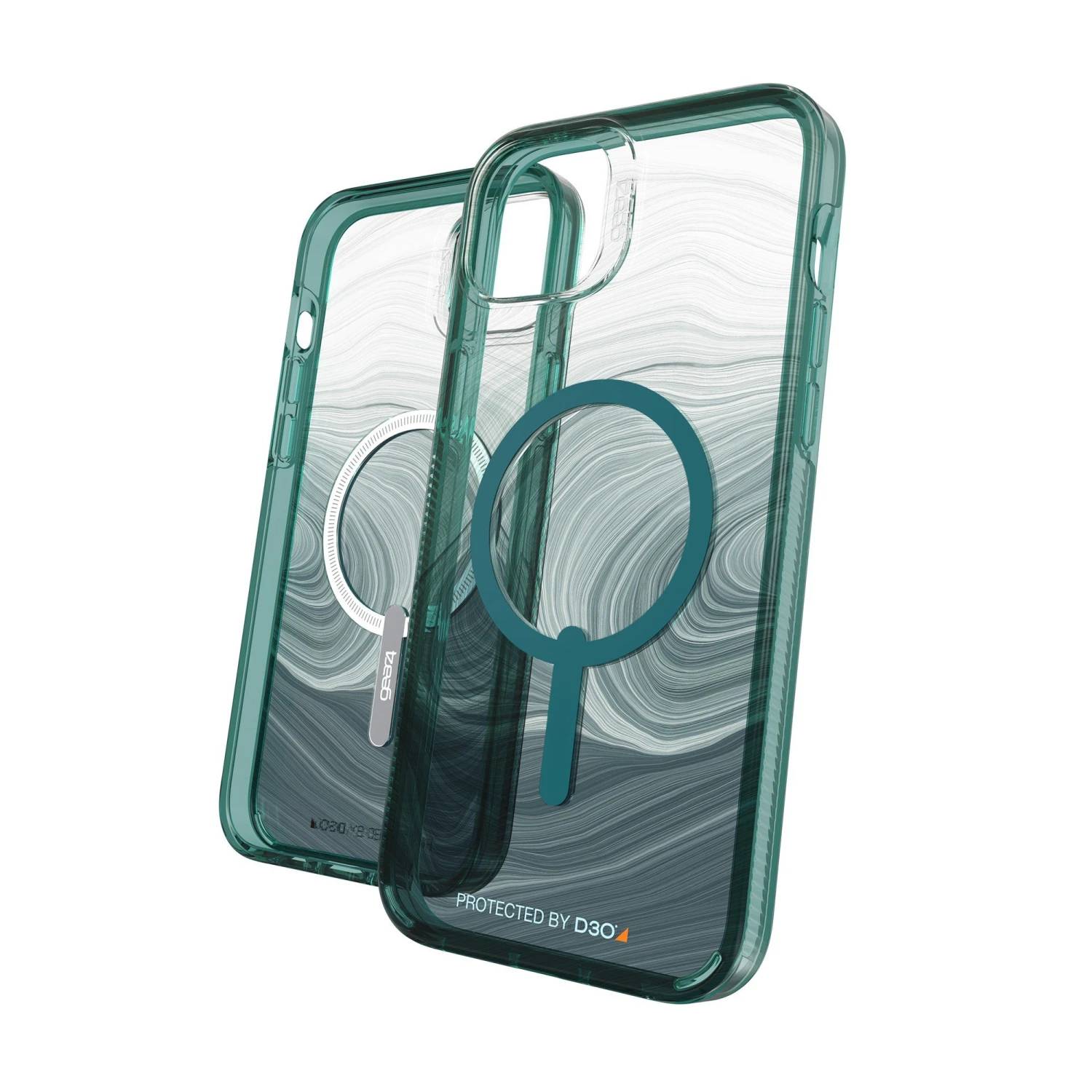 ZAGG IPhone 14 Plus Gear4 D3O Milan Snap Case - Green Swirl 5 ZAGG IPhone 14 Plus Gear4 D3O Milan Snap Case - Green Swirl - Image 5