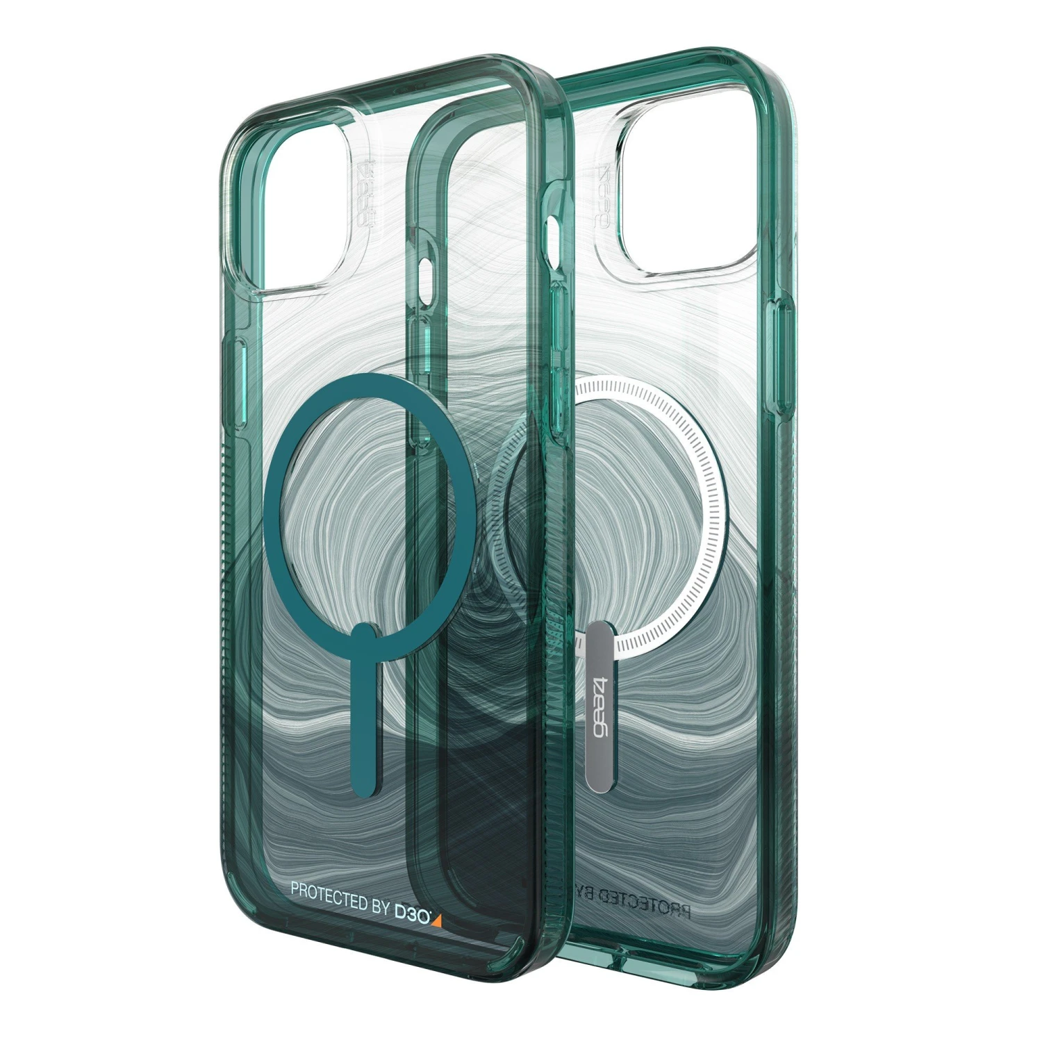 ZAGG IPhone 14 Plus Gear4 D3O Milan Snap Case - Green Swirl 7 ZAGG IPhone 14 Plus Gear4 D3O Milan Snap Case - Green Swirl - Image 7