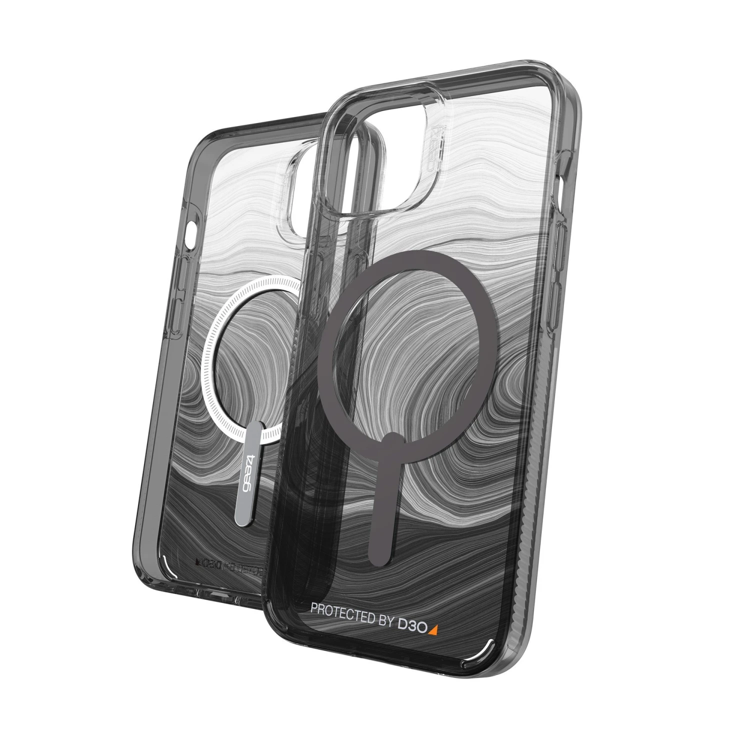 ZAGG IPhone 14/13 Gear4 D3O Milan Snap Case - Black Swirl 6 ZAGG IPhone 14/13 Gear4 D3O Milan Snap Case - Black Swirl - Image 6