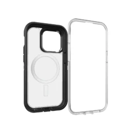 IPhone 14 Pro Otterbox Defender XT W/ MagSafe Clear Series Case - Clear/Black (Black Crystal) -Mobile Phone Accessories 631a1f55eb17b463434393