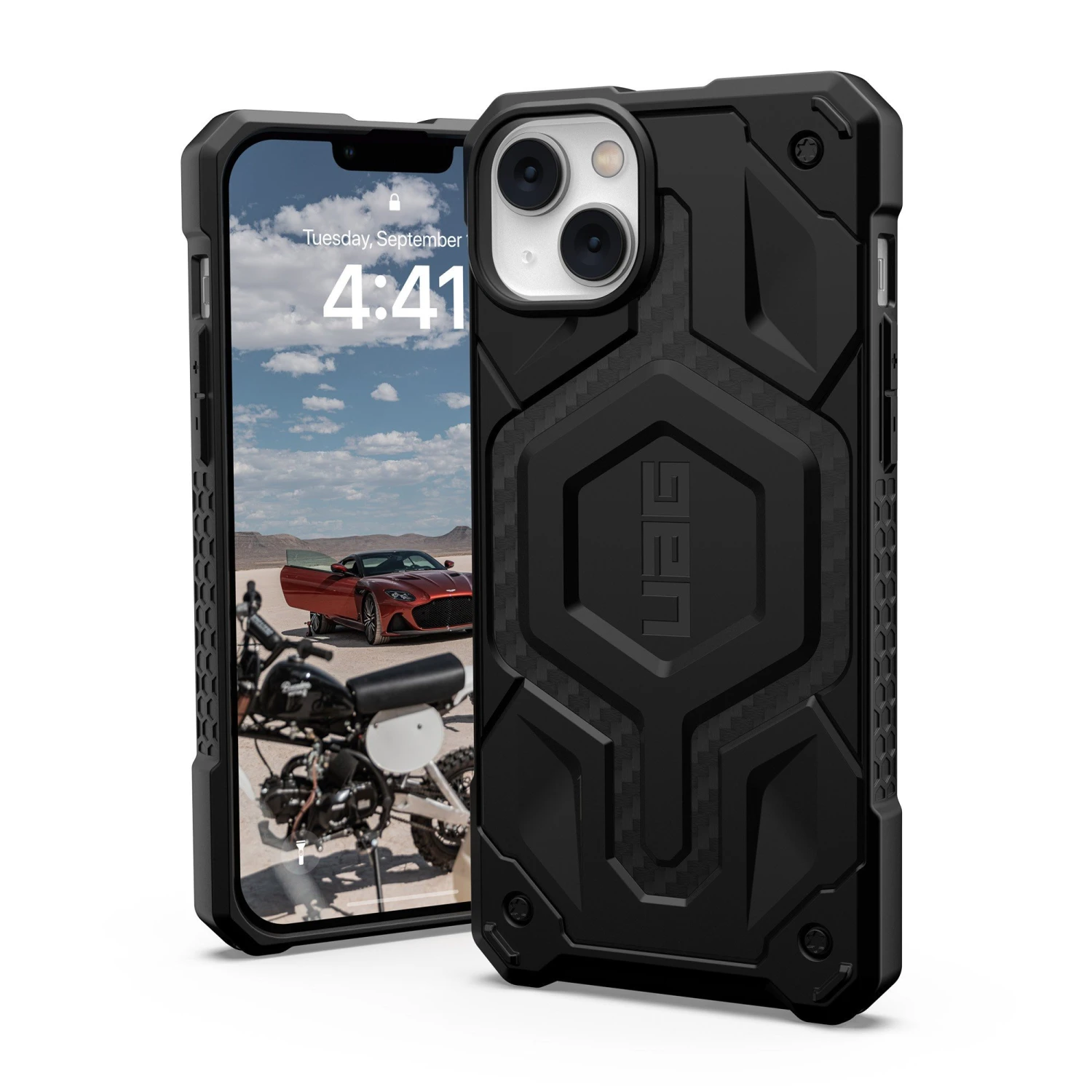 IPhone 14 Plus UAG Monarch Pro MagSafe Case - Carbon Fiber 5 IPhone 14 Plus UAG Monarch Pro MagSafe Case - Carbon Fiber - Image 5