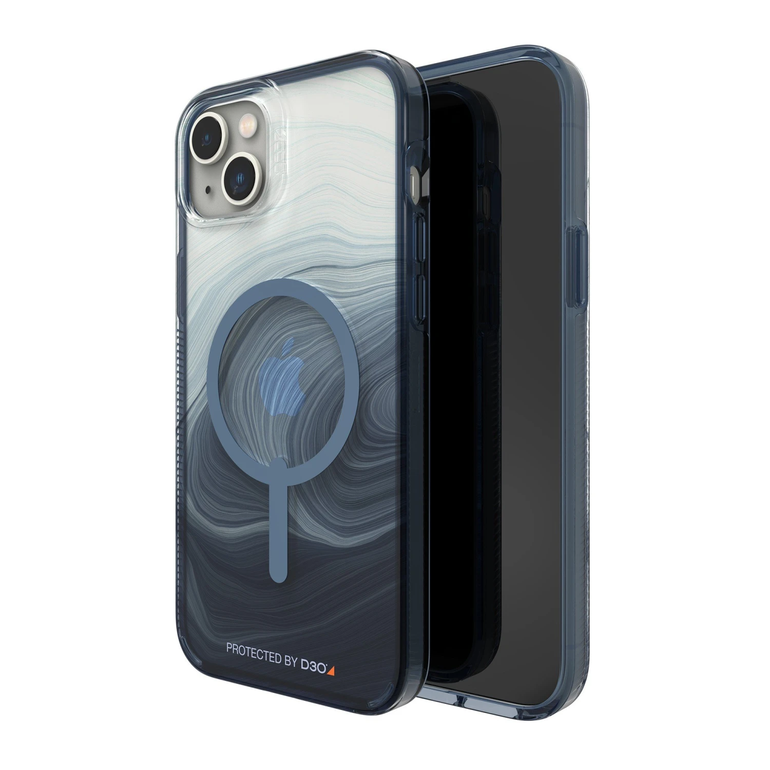 ZAGG IPhone 14 Plus Gear4 D3O Milan Snap Case - Blue Swirl 5 ZAGG IPhone 14 Plus Gear4 D3O Milan Snap Case - Blue Swirl - Image 5