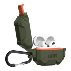 Airpods (3rd Gen) UAG Pathfinder Case - Olive/Orange -Mobile Phone Accessories 6362e9c6869fa612450538