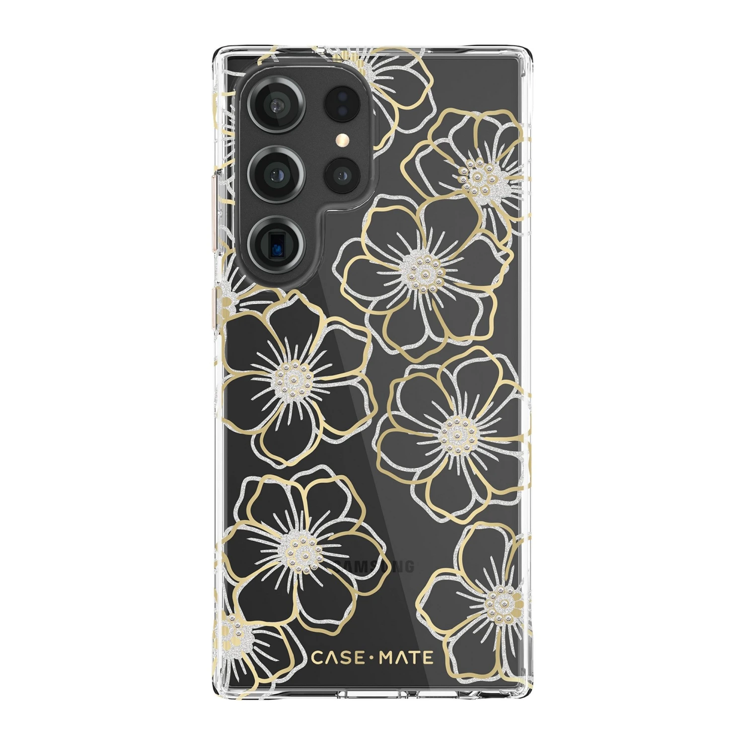 Samsung Galaxy S23 Ultra 5G Case-Mate Floral Gems Case - Silver/Gold 1 Samsung Galaxy S23 Ultra 5G Case-Mate Floral Gems Case - Silver/Gold