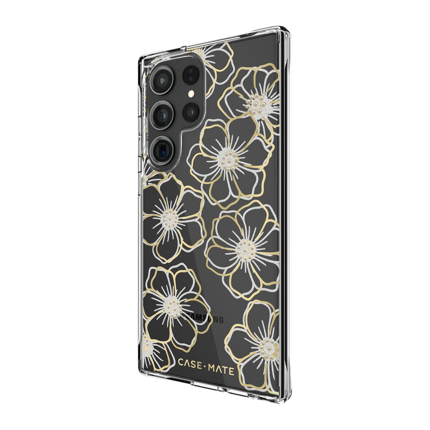 Samsung Galaxy S23 Ultra 5G Case-Mate Floral Gems Case - Silver/Gold 5 Samsung Galaxy S23 Ultra 5G Case-Mate Floral Gems Case - Silver/Gold - Image 5
