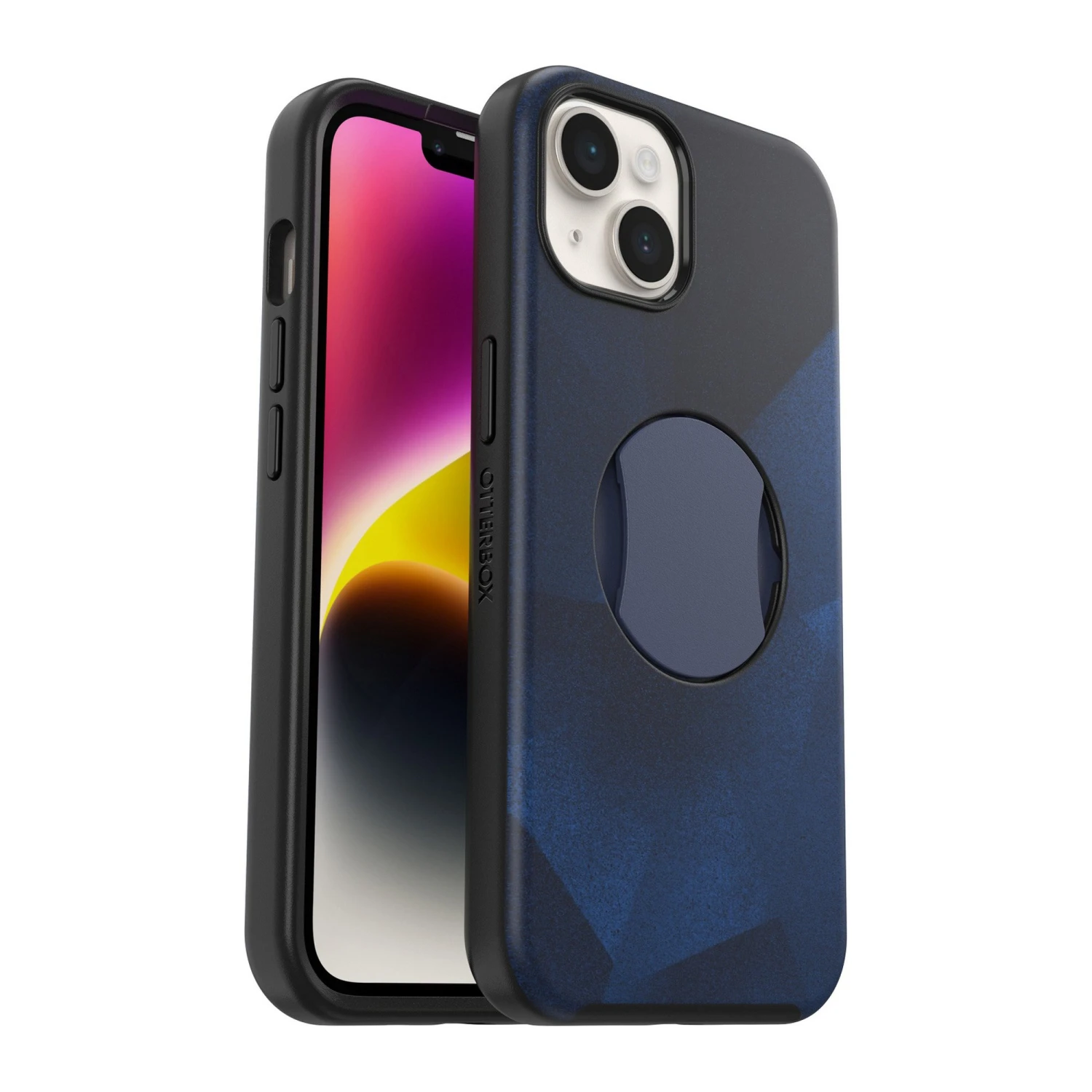 IPhone 14/13 Otterbox OtterGrip Symmetry W/ MagSafe Series Case - Blue (Blue Storm) 2 IPhone 14/13 Otterbox OtterGrip Symmetry W/ MagSafe Series Case - Blue (Blue Storm) - Image 2