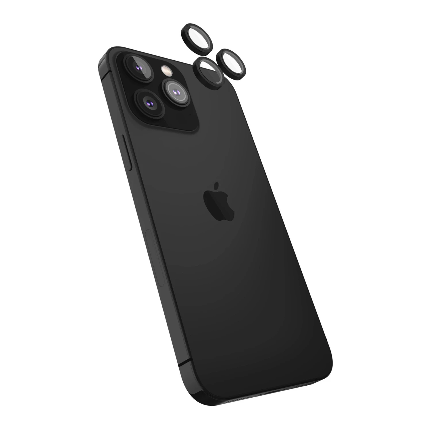 IPhone 14 Pro/14 Pro Max Case-Mate Aluminum Ring Glass Lens Protector - Black 1 IPhone 14 Pro/14 Pro Max Case-Mate Aluminum Ring Glass Lens Protector - Black