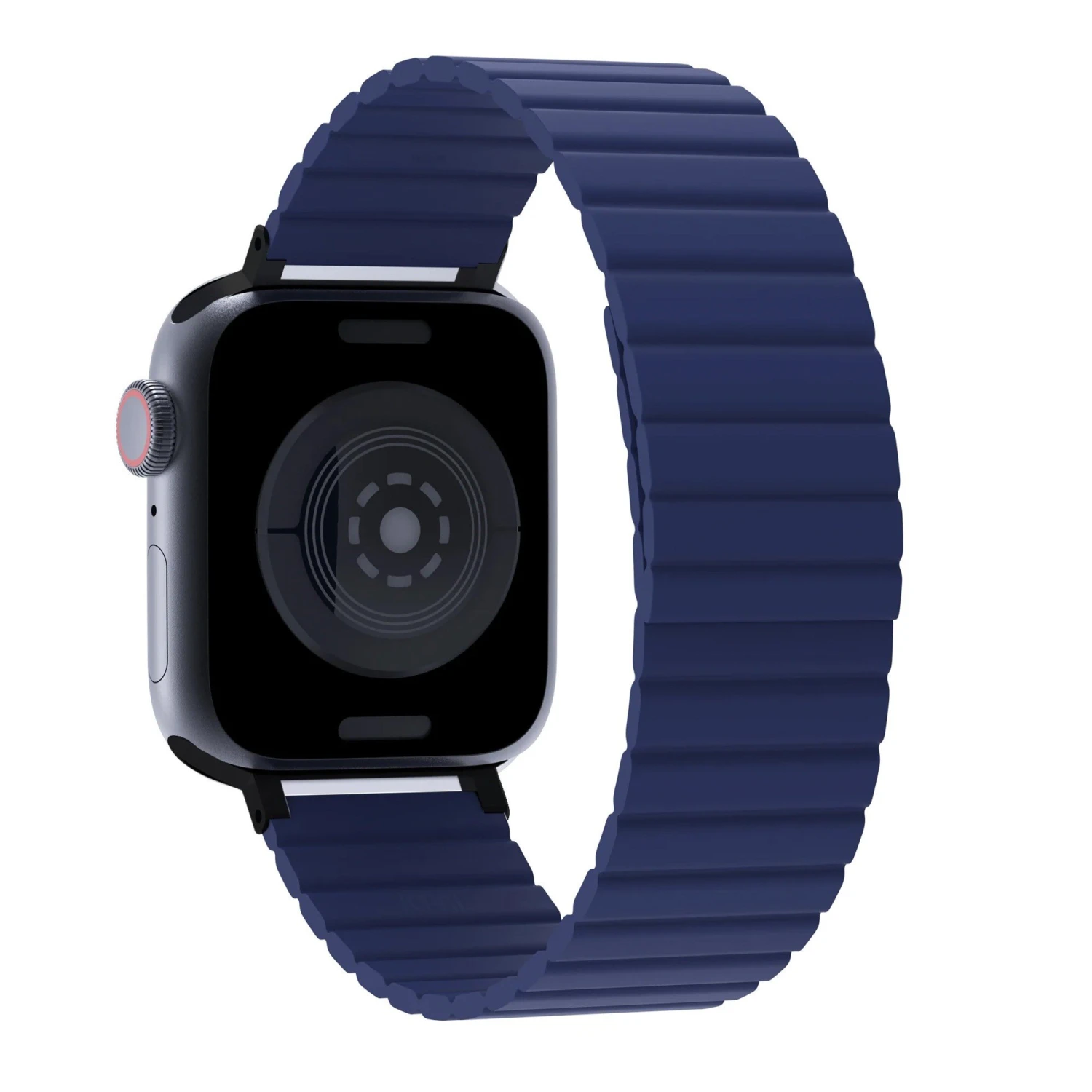 Apple Watch 38/40/41mm JCPal Silicone Magnetic Watch Band - Navy Blue 2 Apple Watch 38/40/41mm JCPal Silicone Magnetic Watch Band - Navy Blue - Image 2