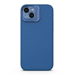 IPhone 15 Plus Uunique Liquid Silicone MagSafe Stand Case - Navy Blue