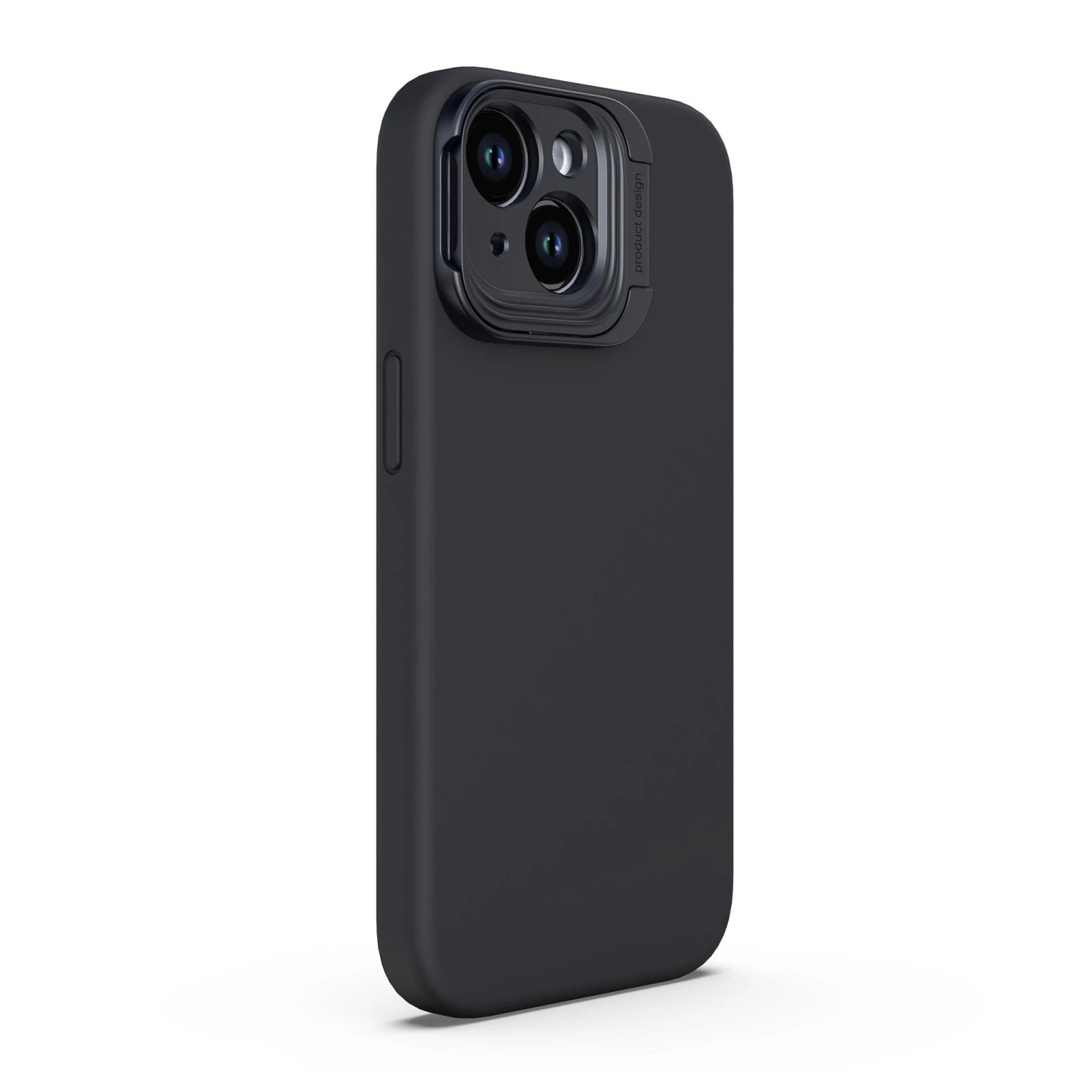 IPhone 15 Uunique Liquid Silicone MagSafe Stand Case - Black 3 IPhone 15 Uunique Liquid Silicone MagSafe Stand Case - Black - Image 3