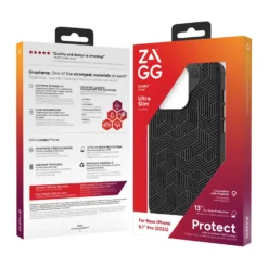 IPhone 15 Pro ZAGG (GEAR4) London Snap Case - Black Geo -Mobile Phone Accessories 6500bcc70b218838326048