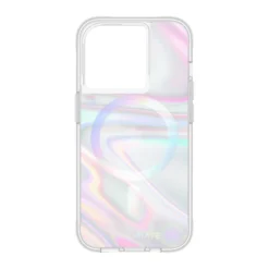 IPhone 15 Pro Case-Mate Soap Bubble MagSafe Case - Iridescent