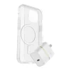 IPhone 15/14/13 Otterbox Symmetry W/ Magsafe - Protection + Power Kit Bundle - Clear