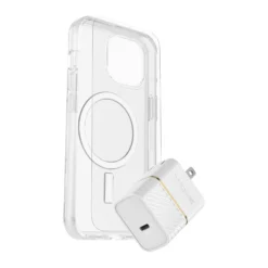 IPhone 15/14/13 Otterbox Symmetry W/ Magsafe - Protection + Power Kit Bundle - Clear