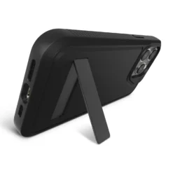 IPhone 15 Pro Max ZAGG (GEAR4) Everest Snap Kickstand Case - Black -Mobile Phone Accessories 65035637bbf55285517725