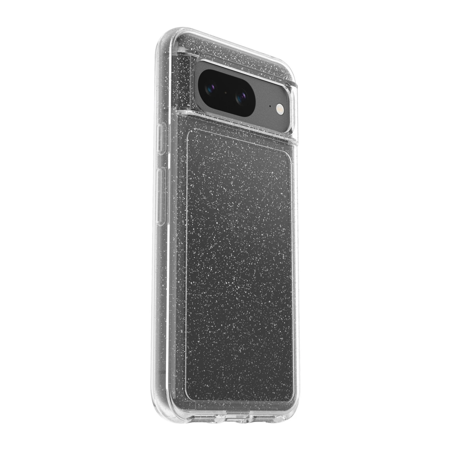 Google Pixel 8 Otterbox Symmetry Series Case - Clear/Silver Flake (Stardust) 3 Google Pixel 8 Otterbox Symmetry Series Case - Clear/Silver Flake (Stardust) - Image 3