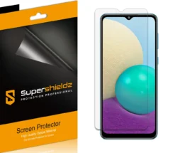 [6-Pack] Supershieldz For Samsung Galaxy A02 Screen Protector, Anti-Bubble High Definition (HD) Clear Shield