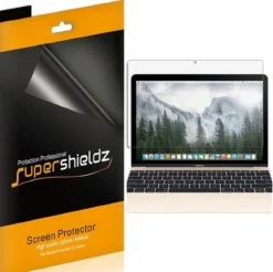 [3-Pack] Supershieldz For Apple MacBook 12 Inch With Retina Display (2015/2016/2017) Screen Protector, Anti-Bubble High Definition (HD) Clear Shield