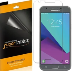 [6-Pack] Supershieldz For Samsung "Galaxy J3 Eclipse" Screen Protector, Anti-Bubble High Definition (HD) Clear Shield