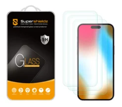 (3 Pack) Supershieldz Designed For IPhone 15 Plus (6.7 Inch) Tempered Glass Screen Protector, Anti Scratch, Bubble Free