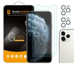 (2 Pack) Supershieldz Anti Glare And Anti Fingerprint (Matte) Screen Protector Designed For Apple IPhone 11 Pro Max (6.5 Inch) + Camera Lens [Tempered Glass] Anti Scratch, Bubble Free