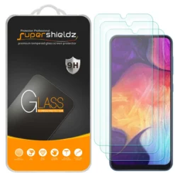 [3-Pack] Supershieldz For Samsung Galaxy A50s Tempered Glass Screen Protector, Anti-Scratch, Anti-Fingerprint, Bubble Free
