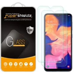 [2-Pack] Supershieldz For Samsung Galaxy A10 Tempered Glass Screen Protector, Anti-Scratch, Anti-Fingerprint, Bubble Free