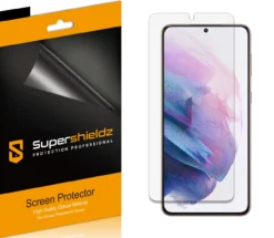 [6-Pack] Supershieldz For Samsung Galaxy S21 Plus 5G Screen Protector, Anti-Bubble High Definition (HD) Clear Shield