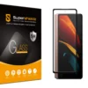 (2 Pack) Supershieldz Designed For Samsung Galaxy Z Fold 2 5G (Front Screen Only) Tempered Glass Screen Protector, (Full Cover) (3D Curved Glass) Anti Scratch, Bubble Free (Black)