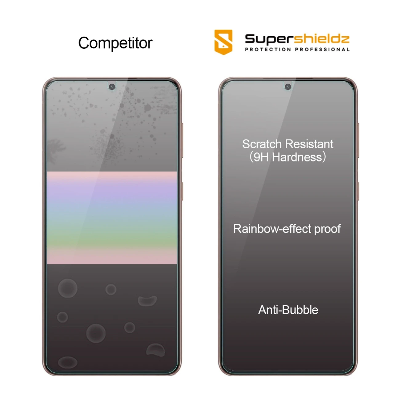 (2 Pack) Supershieldz (Privacy) Anti Spy Screen Protector Designed For Samsung Galaxy S21 Plus 5G, Tempered Glass, Anti Scratch, Bubble Free 2 (2 Pack) Supershieldz (Privacy) Anti Spy Screen Protector Designed For Samsung Galaxy S21 Plus 5G, Tempered Glass, Anti Scratch, Bubble Free - Image 2