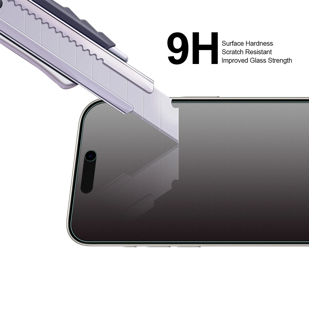 (2 Pack) Supershieldz Anti Glare (Matte) Tempered Glass Screen Protector Designed For IPhone 15 Pro (6.1 Inch) + Camera Lens, Anti Fingerprint, Anti Scratch, Bubble Free 4 (2 Pack) Supershieldz Anti Glare (Matte) Tempered Glass Screen Protector Designed For IPhone 15 Pro (6.1 Inch) + Camera Lens, Anti Fingerprint, Anti Scratch, Bubble Free - Image 4