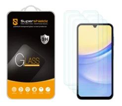(3 Pack) Supershieldz Designed For Samsung Galaxy A15 5G Tempered Glass Screen Protector, Anti Scratch, Bubble Free