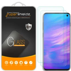[2-Pack] Supershieldz For Samsung Galaxy S10e Tempered Glass Screen Protector, Anti-Scratch, Anti-Fingerprint, Bubble Free