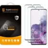(2 Pack) Supershieldz Designed For Samsung Galaxy (S20 Plus 5G) Tempered Glass Screen Protector, Anti Scratch, Bubble Free (Black)