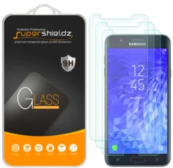 [3-Pack] Supershieldz For Samsung Galaxy J7 Refine Tempered Glass Screen Protector, Anti-Scratch, Anti-Fingerprint, Bubble Free