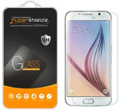 [2-Pack] Supershieldz For Samsung Galaxy S6 Tempered Glass Screen Protector, Anti-Scratch, Anti-Fingerprint, Bubble Free