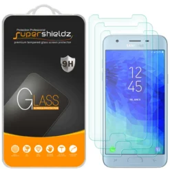 [3-Pack] Supershieldz For Samsung Galaxy J3 Orbit Tempered Glass Screen Protector, Anti-Scratch, Anti-Fingerprint, Bubble Free