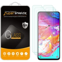[3-Pack] Supershieldz For Samsung Galaxy A70 Tempered Glass Screen Protector, Anti-Scratch, Anti-Fingerprint, Bubble Free