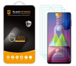 [3-Pack] Supershieldz For Samsung Galaxy M51 Tempered Glass Screen Protector, Anti-Scratch, Anti-Fingerprint, Bubble Free